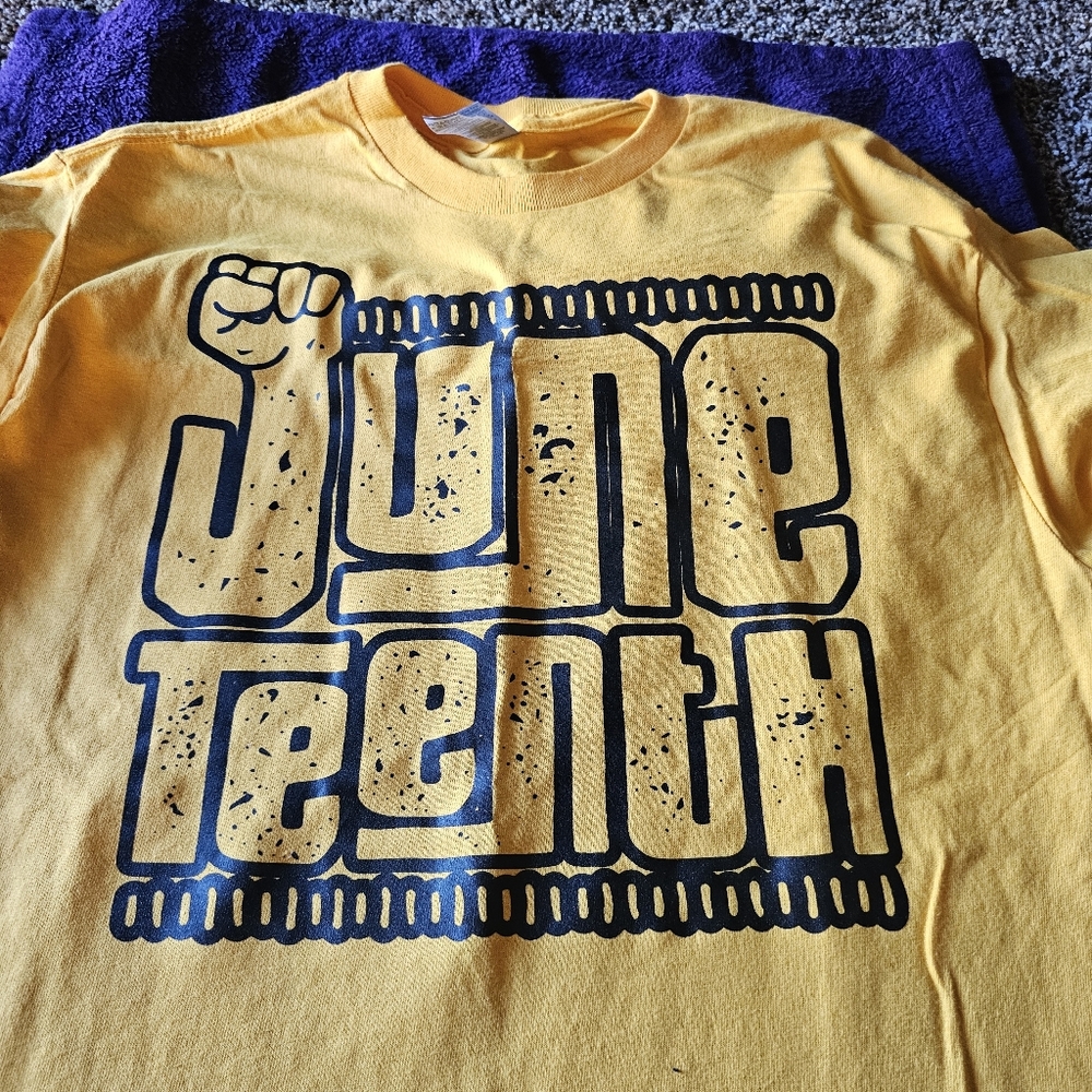 Yellow Juneteenth Kids Shirt